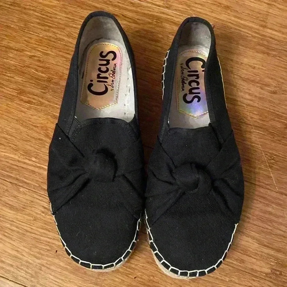Circus by Sam Edelman black espadrille - size 10 - front bow - great condition - Picture 2 of 5